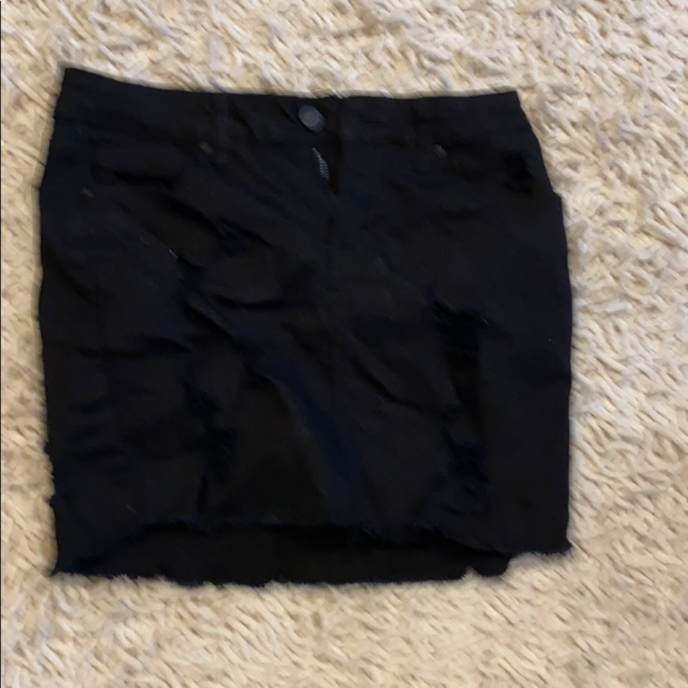 Women’s small black miniskirt